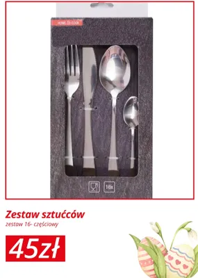 Zestaw sztućców 16-częściowy promocja w KiK