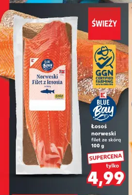 Łosoś norweski filet ze skórą Blue Bay promocja w Kaufland