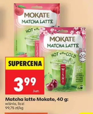 Napój herbaciany Mokate Matcha Latte Wiśnia promocja w Biedronka
