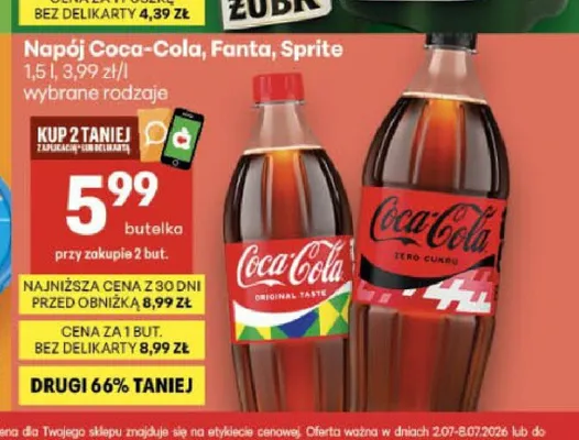 Napój gazowany Fanta promocja w Delikatesy Centrum