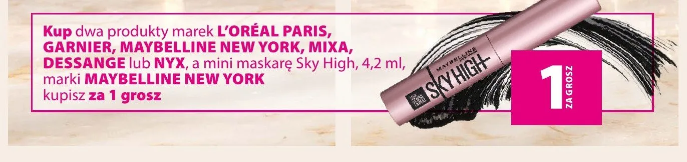 Mini maskara Maybelline Sky High promocja w Hebe