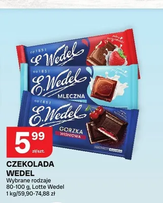 Czekolada E.Wedel promocja w Chorten