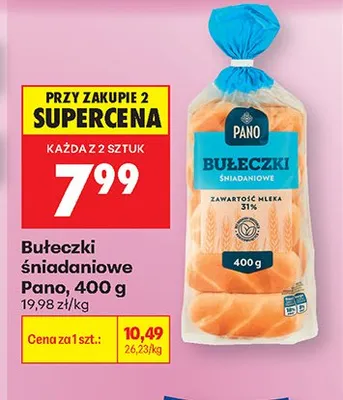 Bułeczki śniadaniowe Pano promocja w Biedronka
