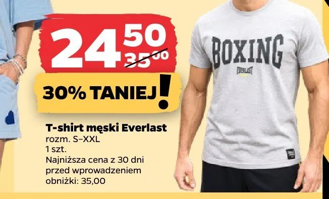 T-shirt męski Everlast promocja w Netto