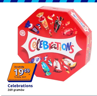 Czekoladki Celebrations promocja w Action