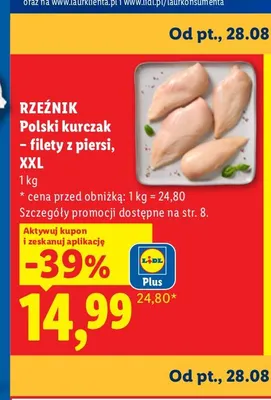 Filety z piersi kurczaka XXL Rzeźnik promocja w Lidl