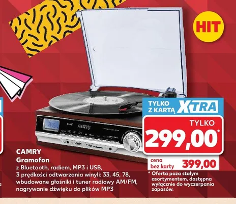 Gramofon Camry promocja w Kaufland
