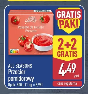 Przecier pomidorowy All Seasons promocja w Aldi