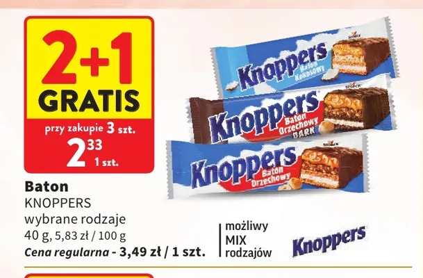 Baton orzechowy Dark Knoppers promocja w Intermarche