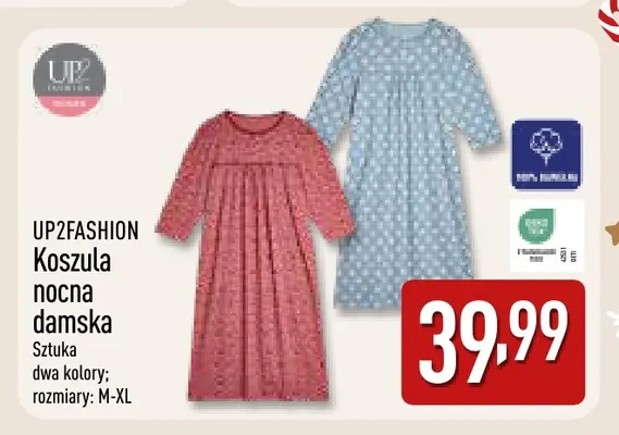 Koszula nocna damska Up2fashion promocja w Aldi