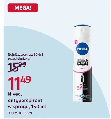 Antyperspirant w sprayu promocja w Rossmann