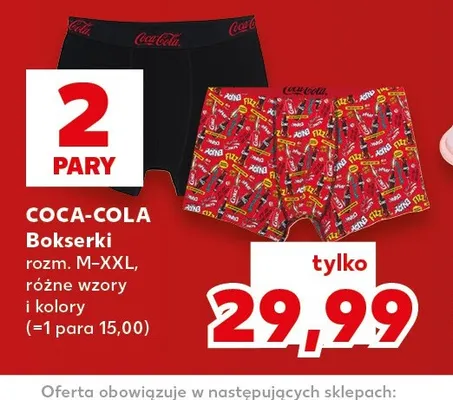 Bokserki Coca-Cola 2-pak promocja w Kaufland
