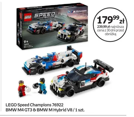 Klocki Speed Champions 76922 BMW M4 GT3 & BMW M Hybrid V8 promocja w Empik