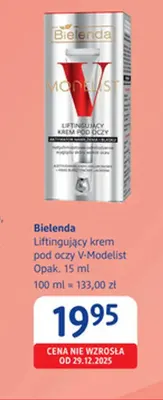 Liftingujący krem pod oczy V-Modelist Bielenda promocja w Drogerie DM