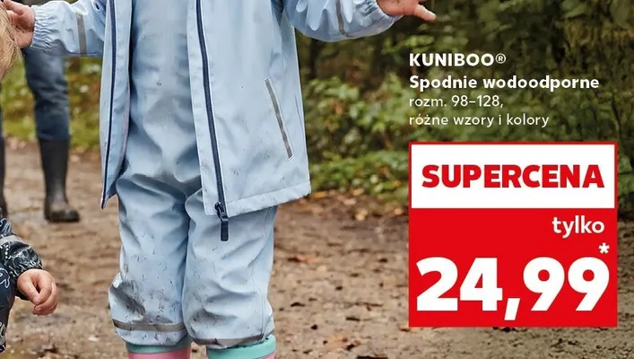 Spodnie wodoodporne promocja w Kaufland