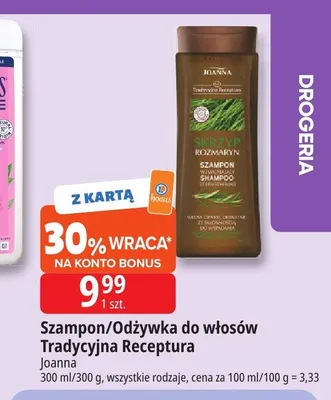 Odżywka do włosów Joanna Tradycyjna Receptura promocja w Leclerc