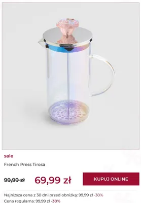 French Press Tirosa home & you promocja w home&you
