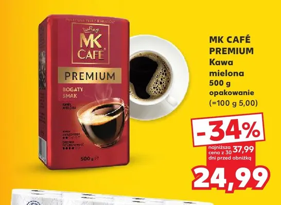Kawa mielona MK Café Premium promocja w Kaufland