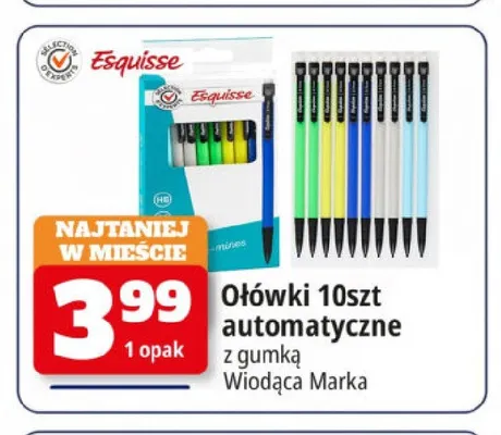 Ołówki automatyczne Esquisse 10-pak promocja w Leclerc