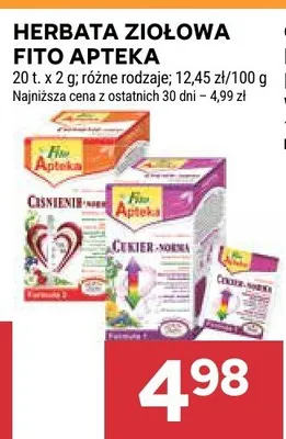 Herbata ziołowa Fito Apteka promocja w Stokrotka