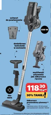 Odkurzacz przewodowy pionowy 600 W promocja w Netto