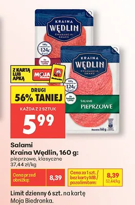 Salami Kraina Wędlin promocja w Biedronka