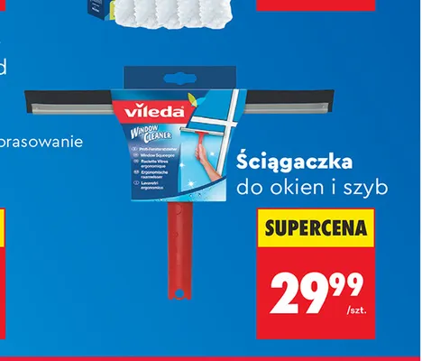 Ściągaczka do okien i szyb Vileda Window Cleaner promocja w Biedronka