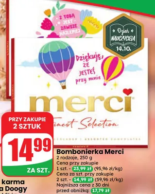 Bombonierka Merci promocja w Dino