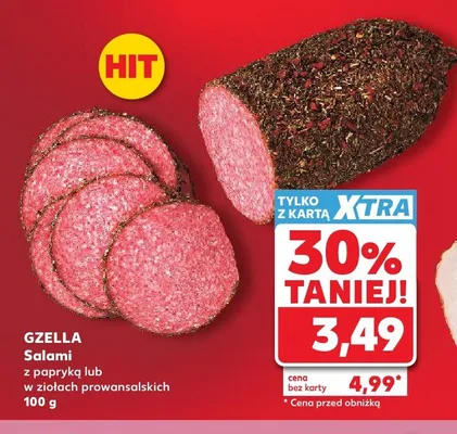 Salami w ziołach prowansalskich Gzella promocja w Kaufland