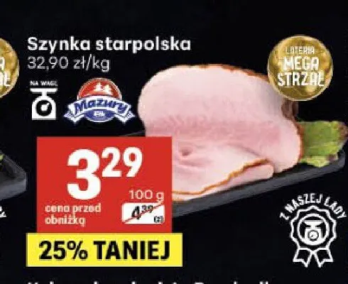 Szynka staropolska Mazury promocja w Delikatesy Centrum
