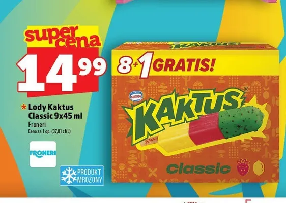 Lody Kaktus Classic 9-pak promocja w TOPAZ