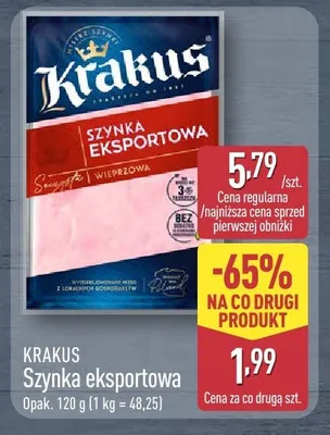 Szynka eksportowa Krakus promocja w Aldi
