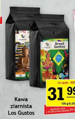 Kawa ziarnista Los Gustos promocja w Gram Market