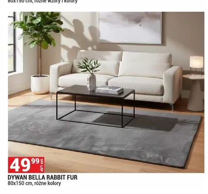 Dywan Bella Rabbit Fur promocja w Merkury Market