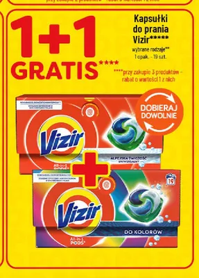 Kapsułki do prania Vizir Alpejska Świeżość promocja w POLOmarket