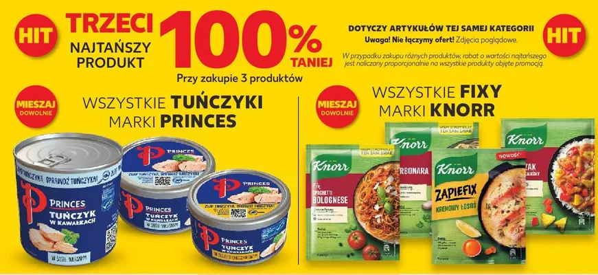 Tuńczyk marki Princes różne rodzaje promocja w Kaufland