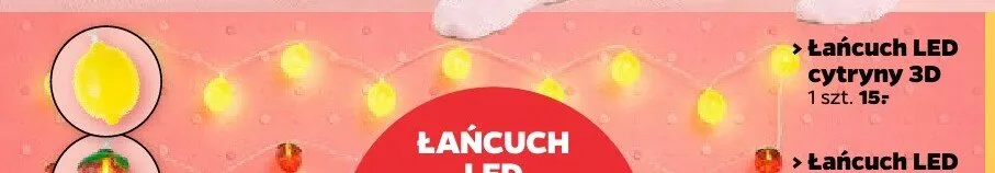 Łańcuch LED cytryny 3D promocja w Netto