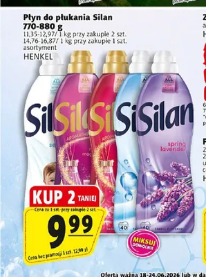 Płyn do płukania Silan promocja w Prim Market