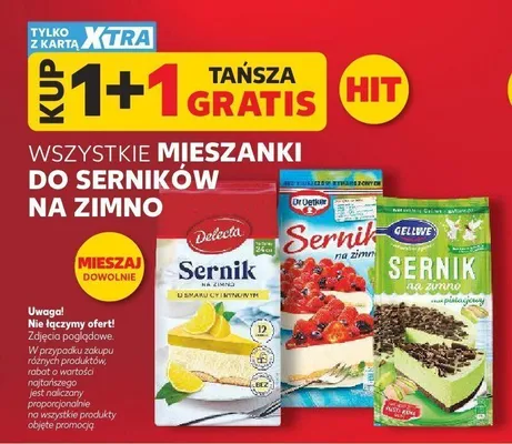 Sernik na zimno o smaku pistacjowym Gellwe promocja w Kaufland