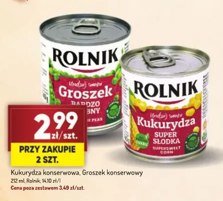 Groszek konserwowy Rolnik promocja w Avita