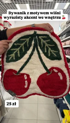 Dywanik z motywem wiśni  promocja w Pepco