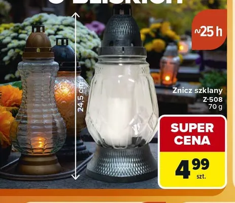 Znicz szklany Z-508 promocja w Carrefour Market
