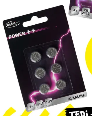 Baterie alkaliczne AG13 Elta 6-pak promocja w Tedi