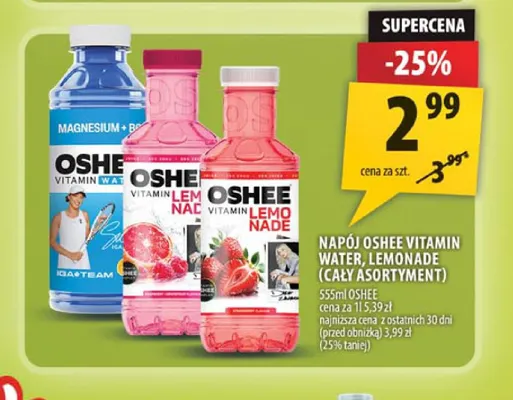 Napój Oshee Vitamin Water Magnesium + B6 promocja w Arhelan