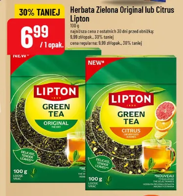 Herbata zielona Citrus Lipton promocja w POLOmarket
