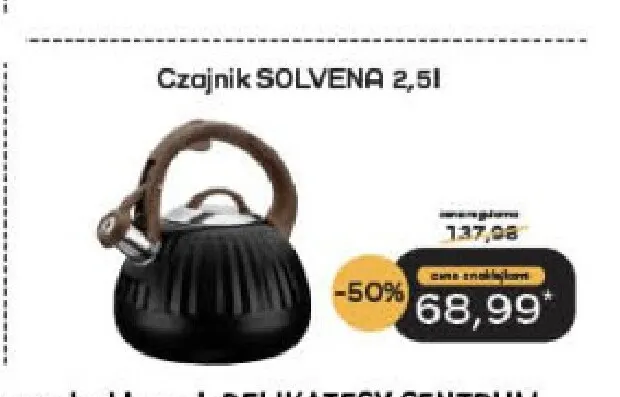 Czajnik Solvena 2,5 l Galicja promocja w Delikatesy Centrum