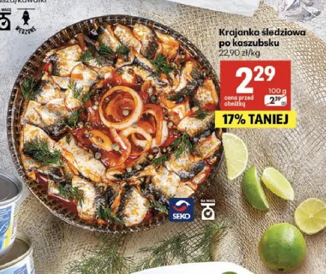 Krajanka śledziowa po kaszubsku Seko promocja w Delikatesy Centrum