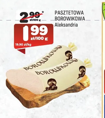Pasztetowa borowikowa Aleksandria promocja w Społem Praga