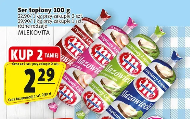 Ser topiony różne rodzaje promocja w Prim Market