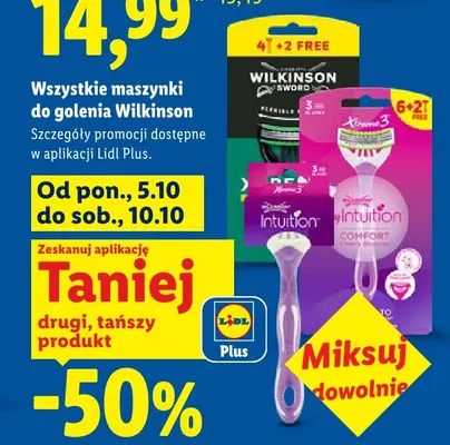 Maszynka do golenia Wilkinson Sword Intuition promocja w Lidl